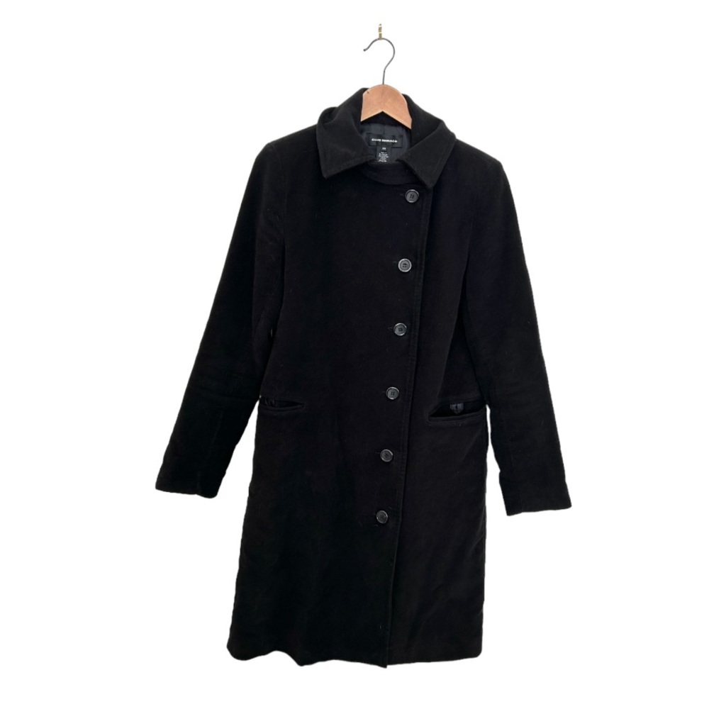 Club Monaco Off Centre Velvet Style Slouch Coat